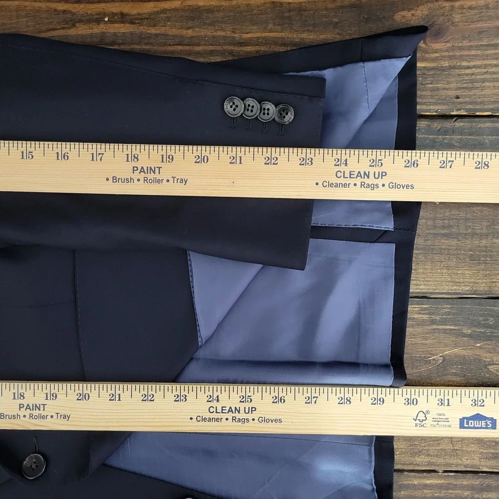Suitsupply Lazio Int Men's Sport Coat Blazer Surgeon Cuff Deep Navy Vitale 44S - Picture 5 of 16